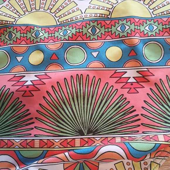 Modcloth High Dive Colorful High-Waist Bikini Bottoms Tropical XL - Picture 7 of 9